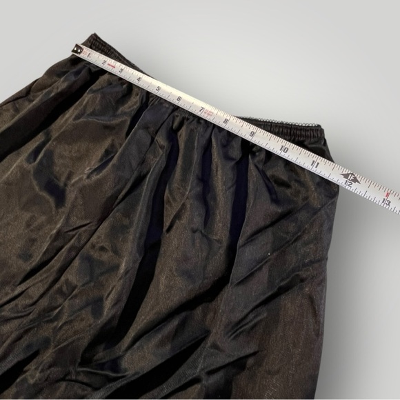 Vintage Black 100% Antron Nylon Mini Skirt Slip - Picture 12 of 14